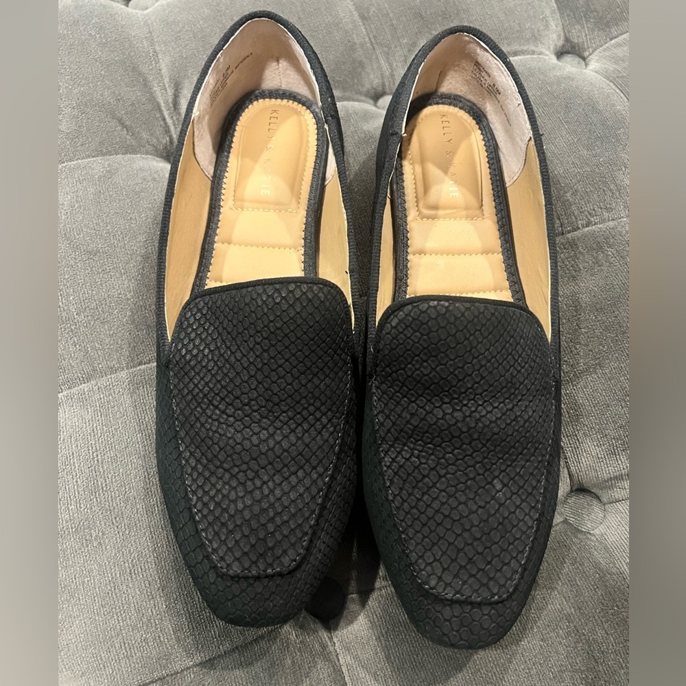 Kelly & Katie Black Slip-On Loafers
